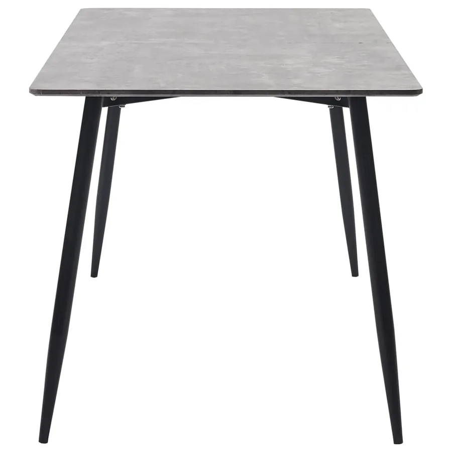 Table à manger Gris 160x80x75 cm MDF - 3