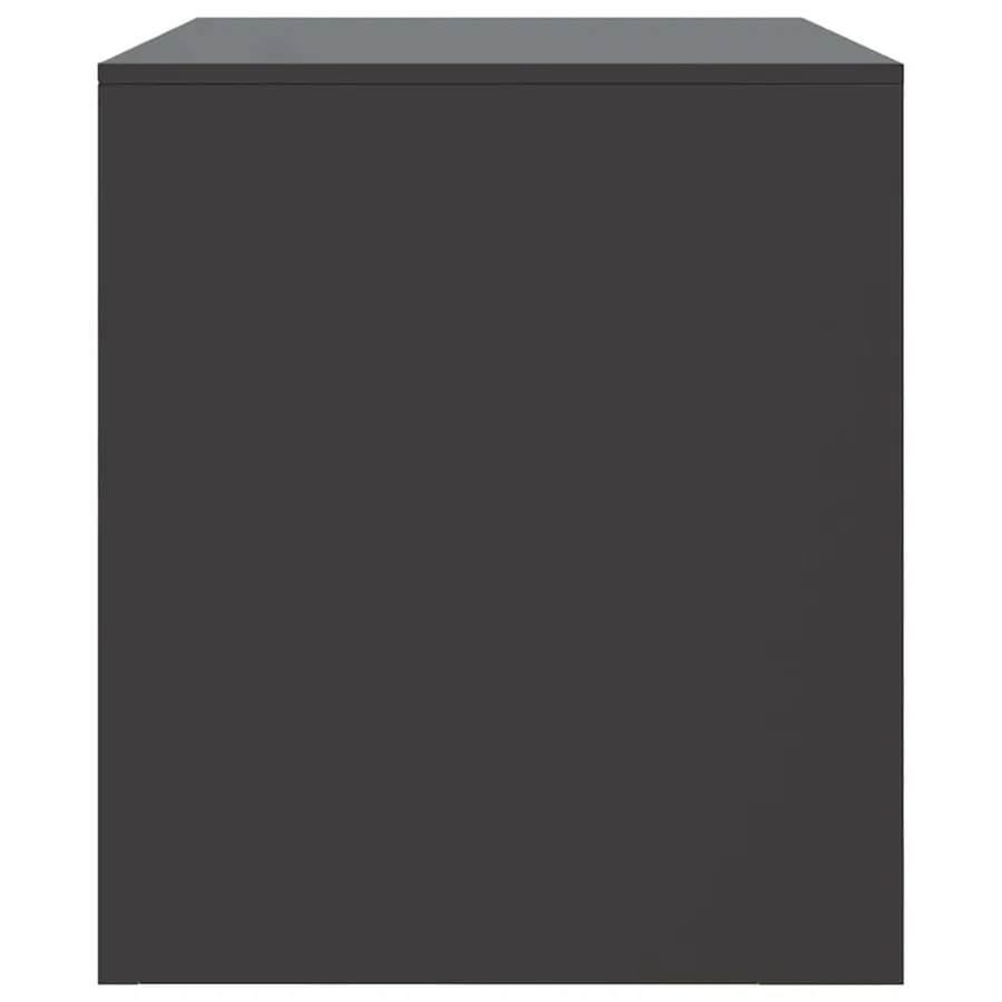 Meuble TV noir 67x39x44 cm acier - 8