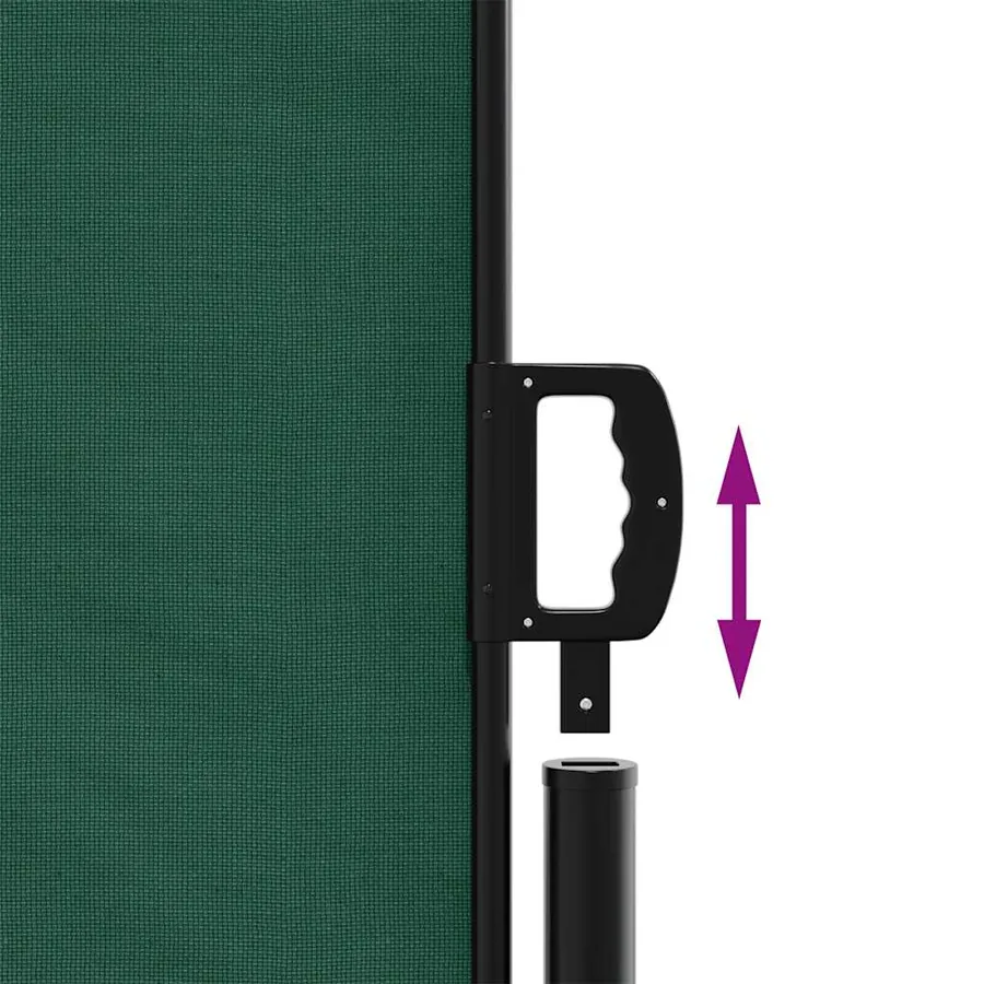 Auvent latéral rétractable vert foncé 100x300 cm - 6