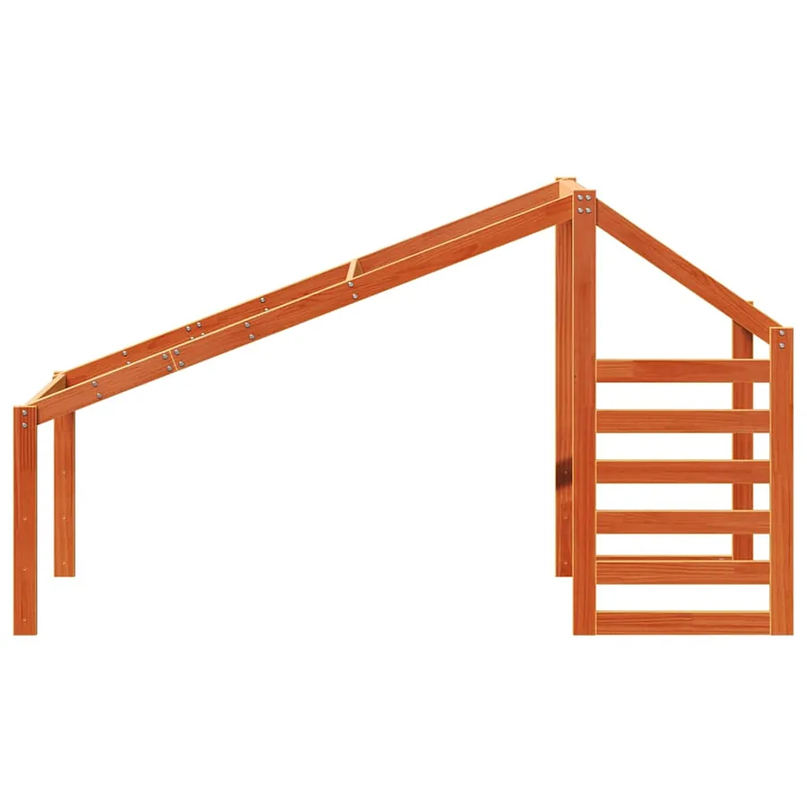 Toit de lit pour enfants 198x87x113 cm bois de pin massif - 4