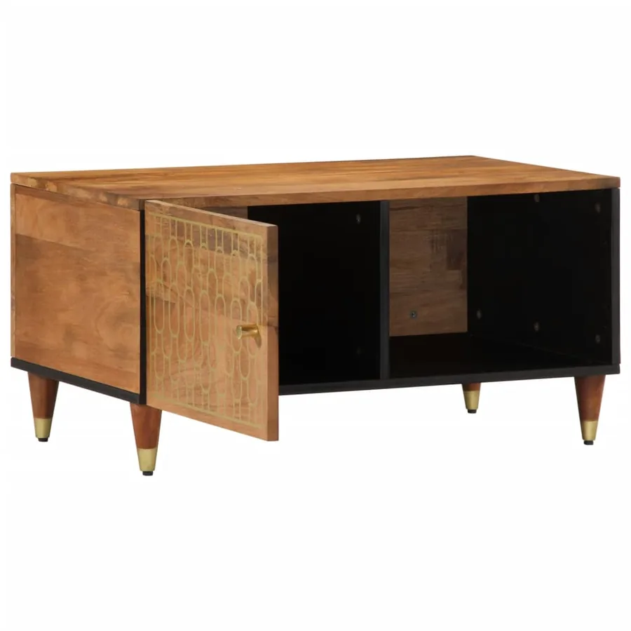 Table basse 80x50x40 cm bois de manguier massif - 3