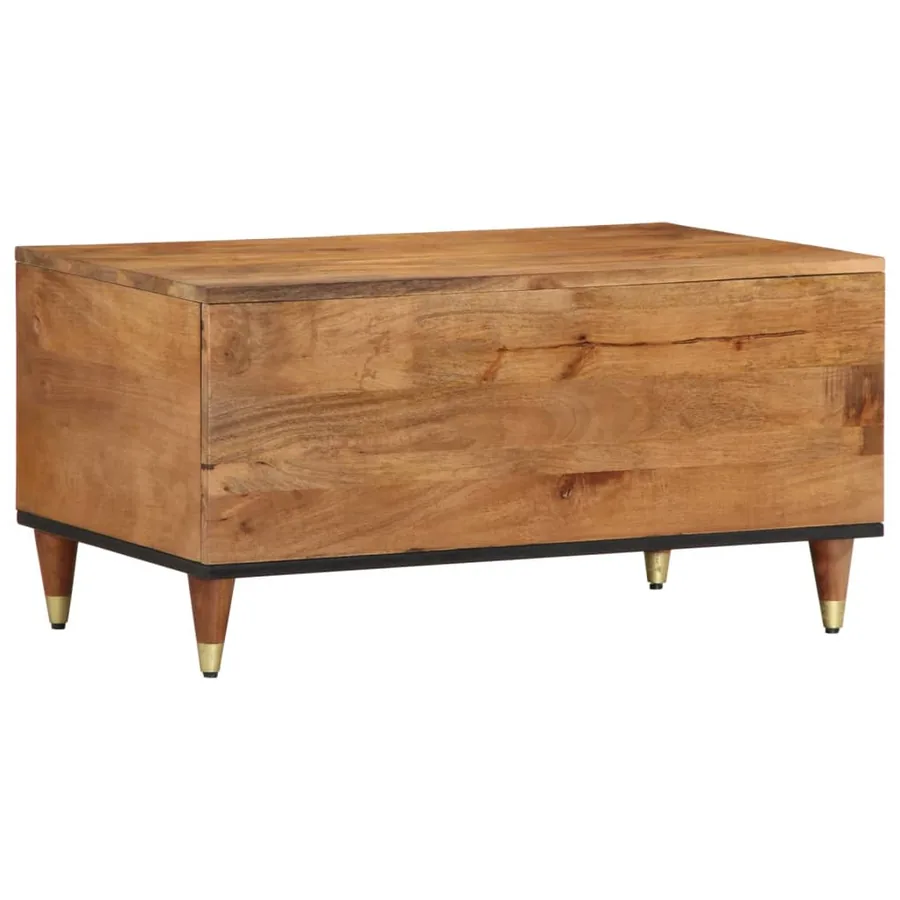 Table basse 80x50x40 cm bois de manguier massif - 5