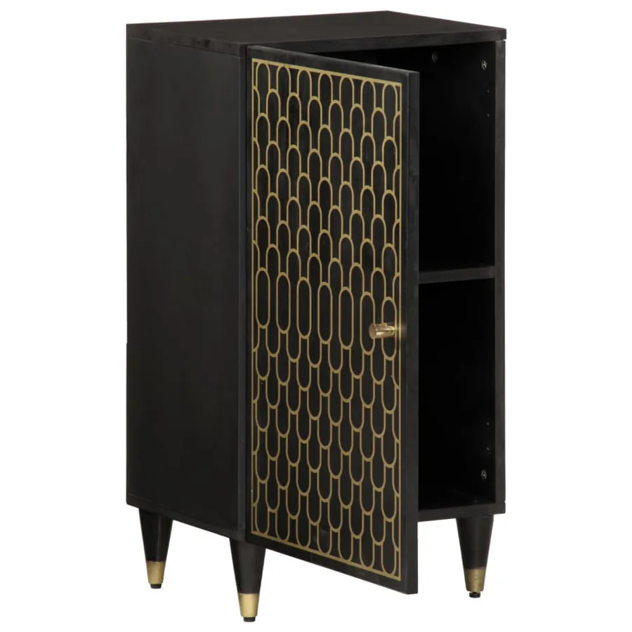 Armoire latérale 40x33x75 cm bois massif de manguier - 2