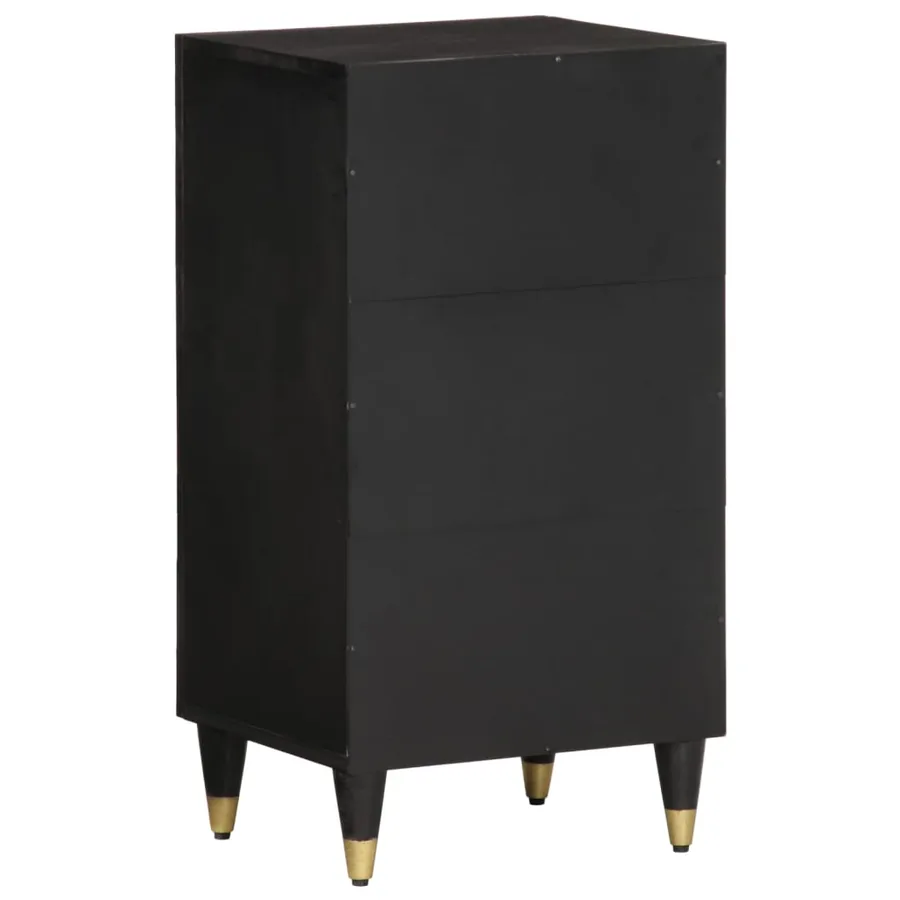 Armoire latérale 40x33x75 cm bois massif de manguier - 5