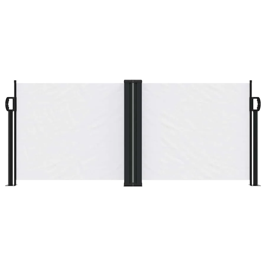 Auvent latéral rétractable blanc 100x600 cm - 3