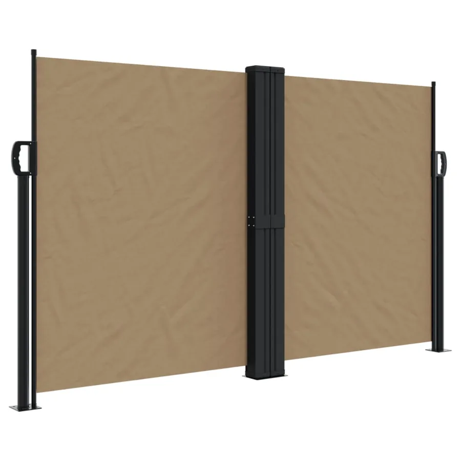 Auvent latéral rétractable taupe 140x1000 cm - 2