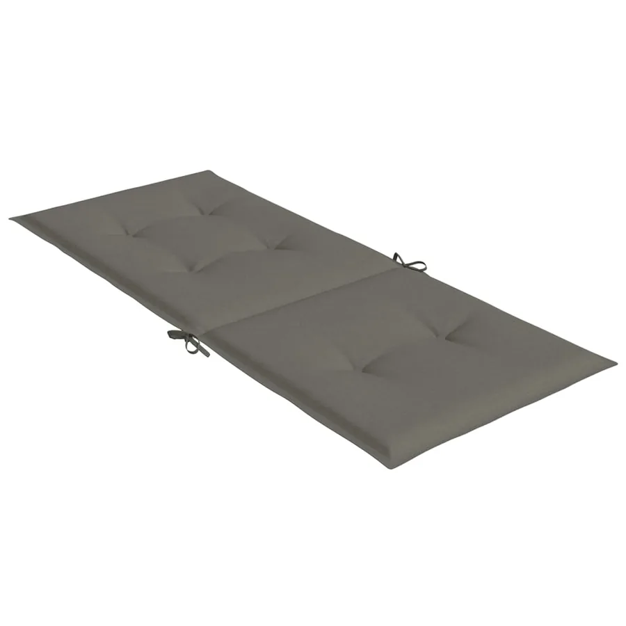 Coussins de chaise à dossier haut lot de 2 gris foncé mélangé - 6