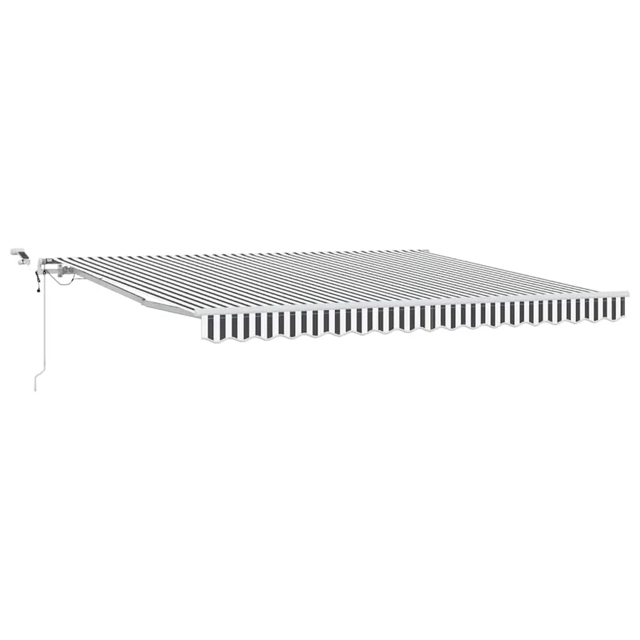 Auvent rétractable automatique avec LED anthracite et blanc - 2