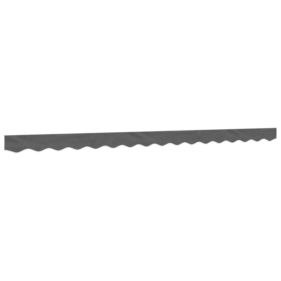 Tissu de remplacement de cantonnière d’auvent rayure anthracite - 2