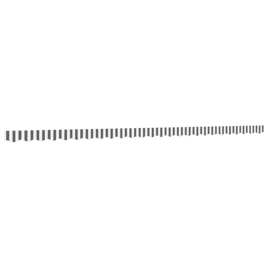 Tissu de remplacement de cantonnière d’auvent anthracite blanc - 2