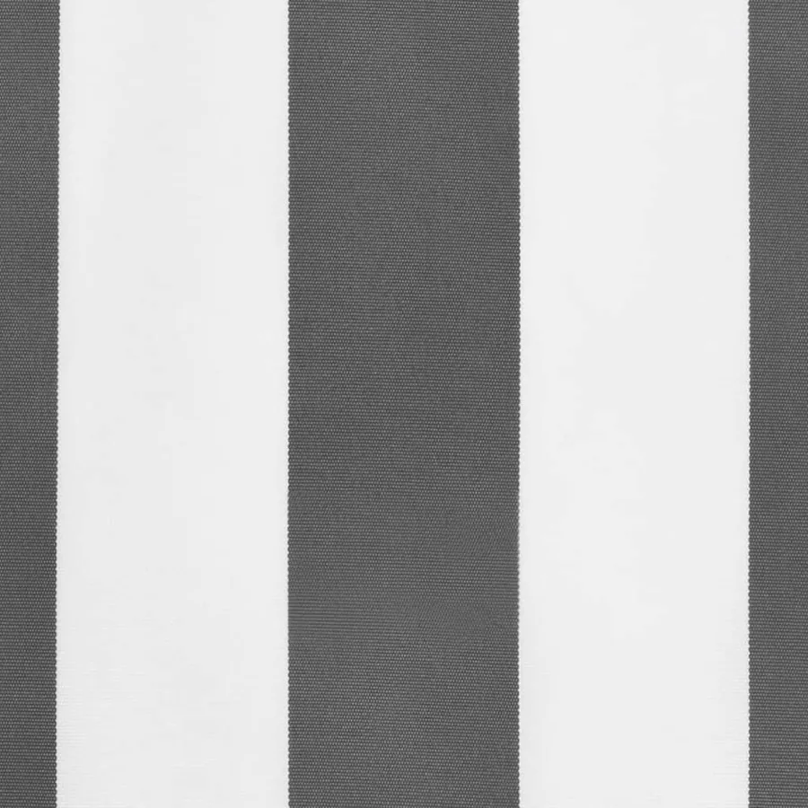 Tissu de remplacement de cantonnière d’auvent anthracite blanc - 5