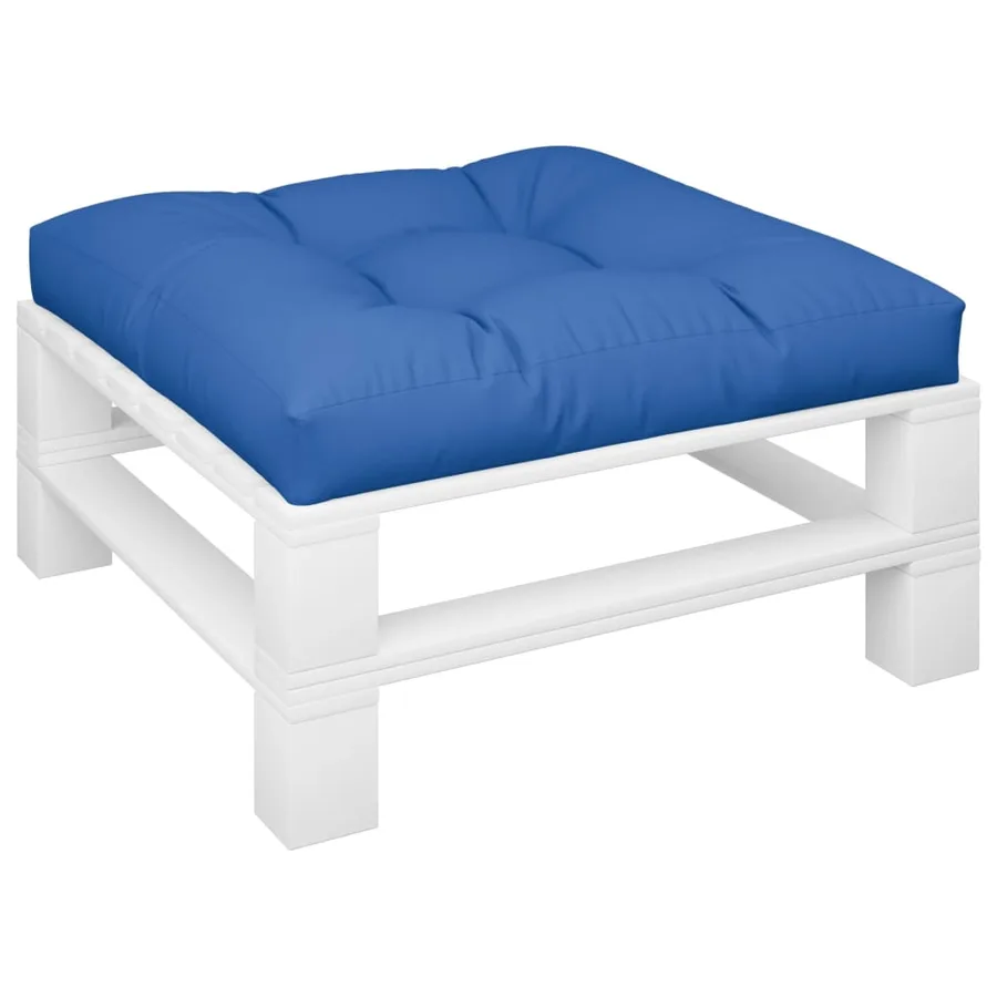Coussin de palette bleu royal 80x80x12 cm tissu - 3
