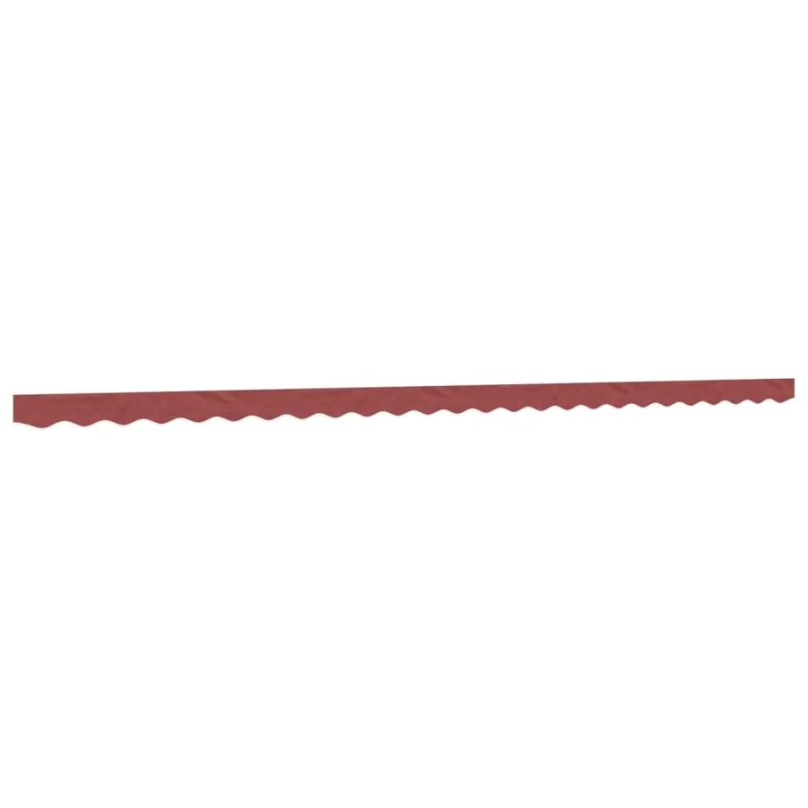 Tissu de remplacement de cantonnière d’auvent rayure bordeaux - 2