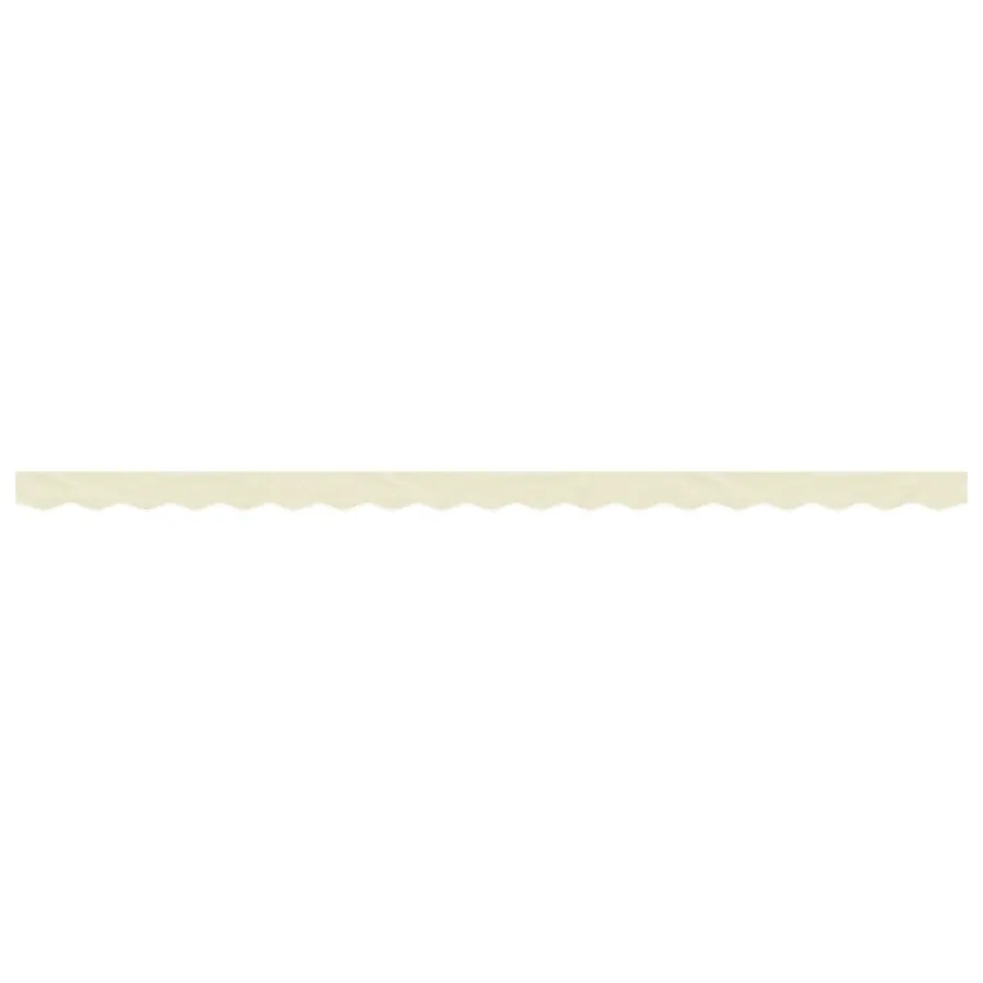Tissu de remplacement de cantonnière d’auvent rayure crème 4,5m - 3