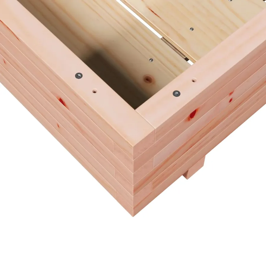 Jardinière 90x90x26,5 cm bois massif douglas - 8