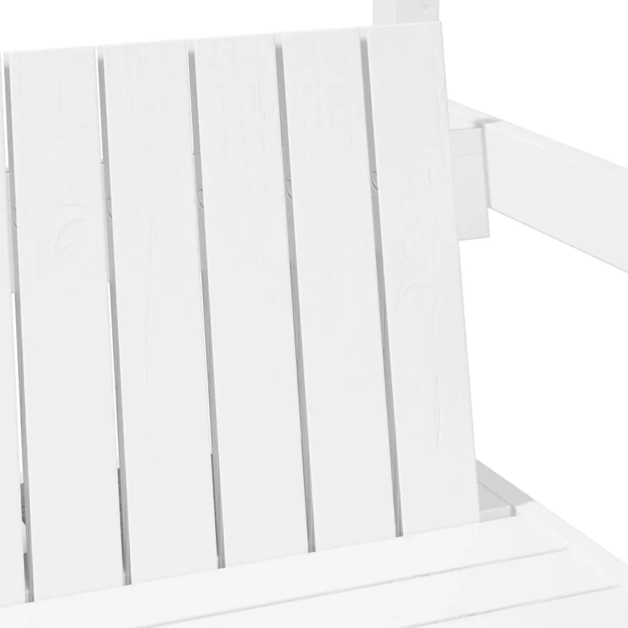 Ensemble de lit et de banc avec toit sans matelas 80x200 cm - 11