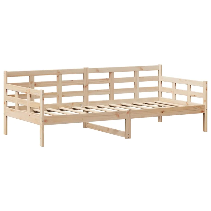 Lit de jour avec toit sans matelas 80x200 cm bois massif - 5