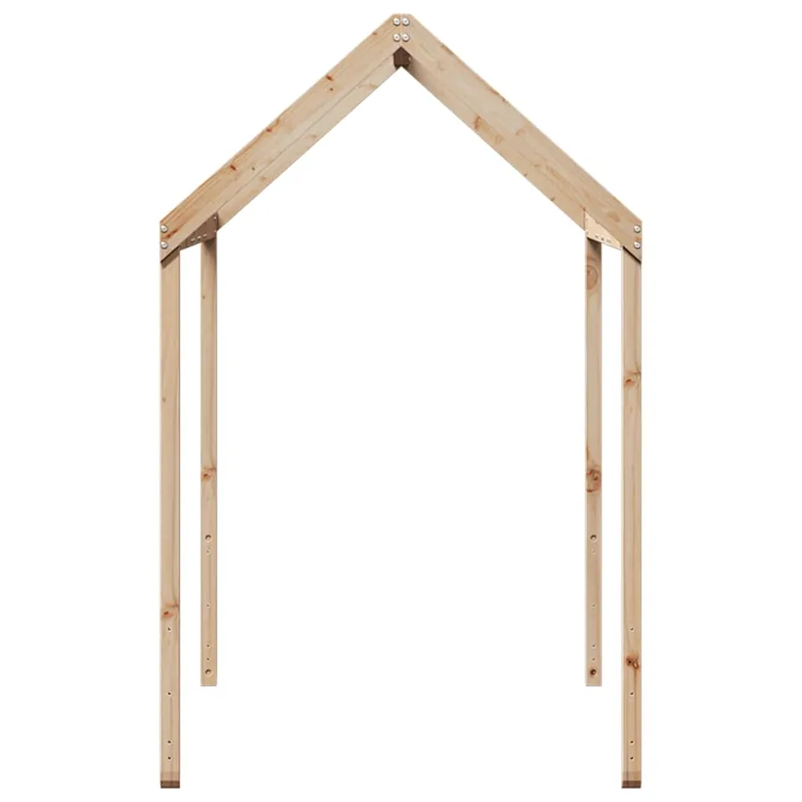 Toit de lit pour enfants 217x95,5x159 cm bois de pin massif - 5