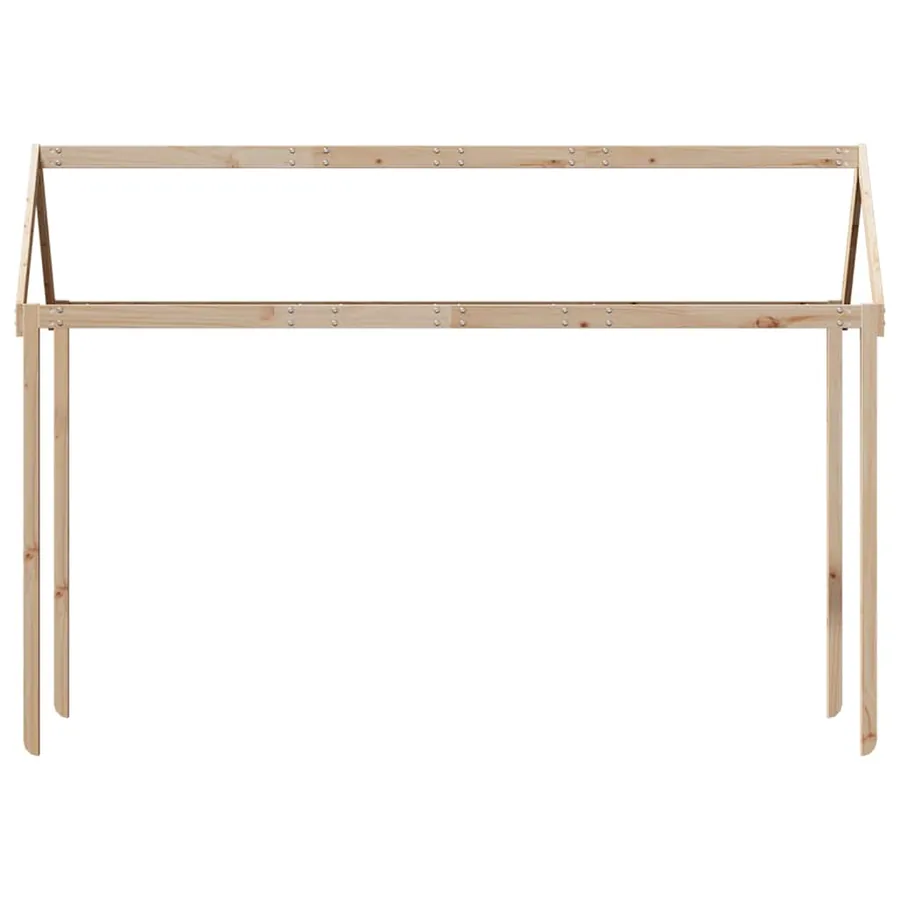 Toit de lit pour enfants 207x95,5x159 cm bois de pin massif - 4