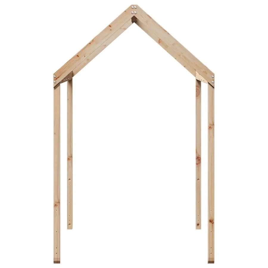 Toit de lit pour enfants 207x95,5x159 cm bois de pin massif - 5