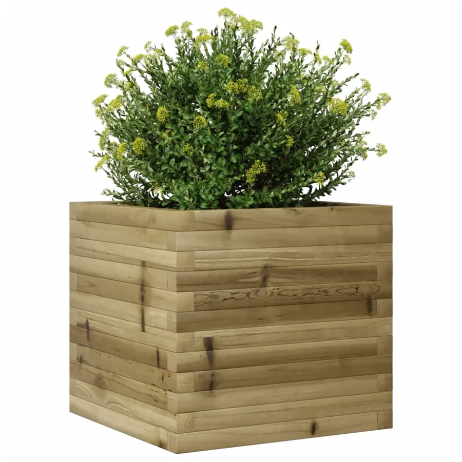 Jardinière 50x50x45,5 cm bois de pin imprégné - 4