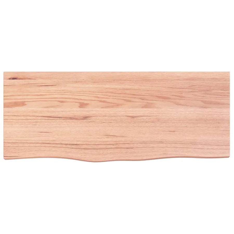 Étagère de vasque murale acier et bois de chêne massif - 8