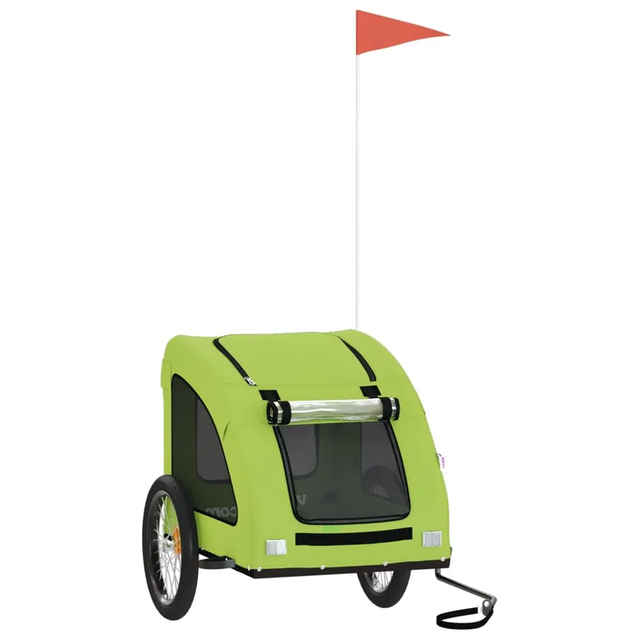 Remorque de vélo pour animaux de compagnie vert - 2