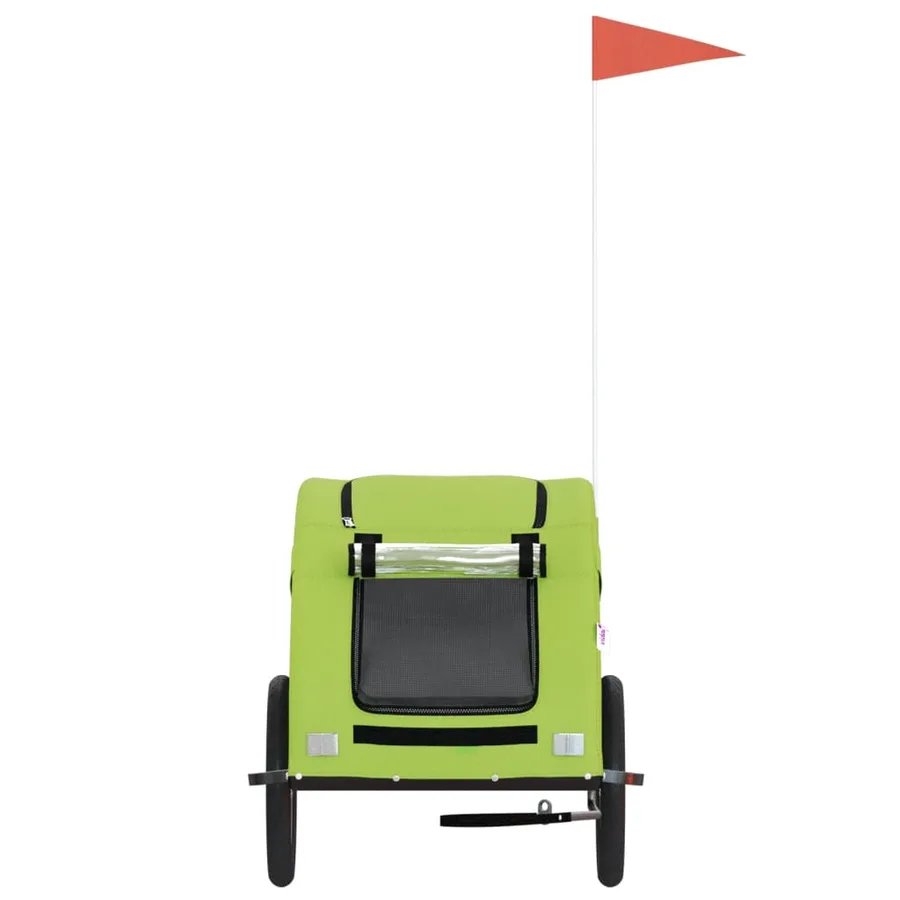 Remorque de vélo pour animaux de compagnie vert - 4