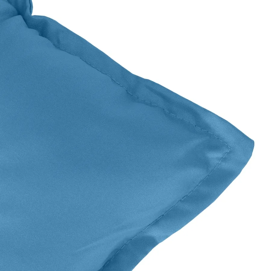 Coussins de chaise à dossier bas lot de 6 bleu mélangé tissu - 9