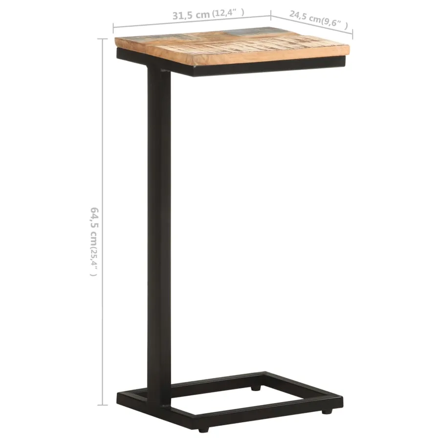 Tables d'appoint 2 pcs 31,5x24,5x64,5 cm Bois de récupération - 10