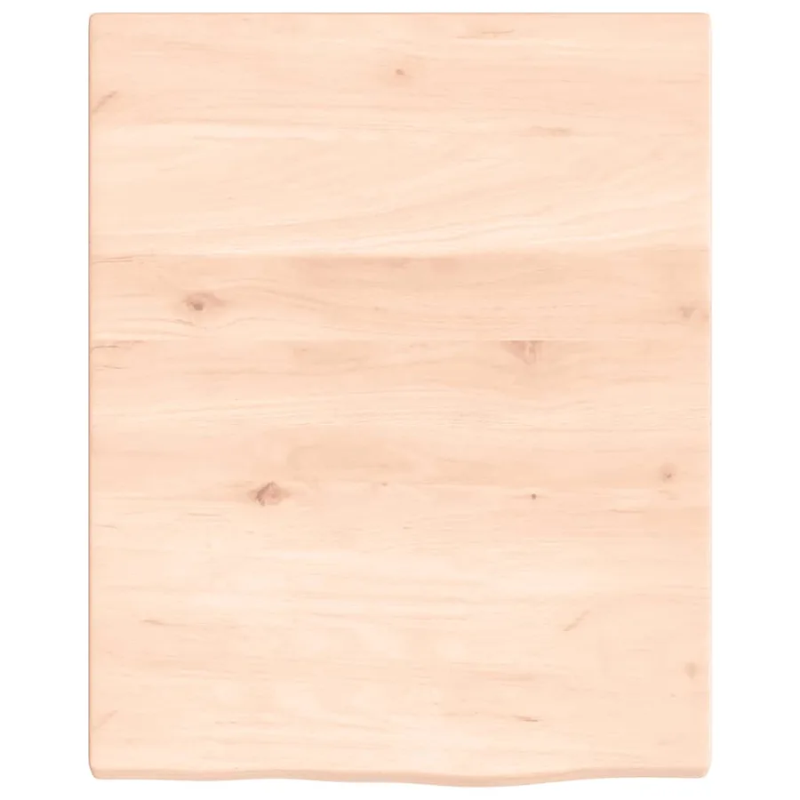 Étagère de vasque murale acier et bois de chêne massif - 8
