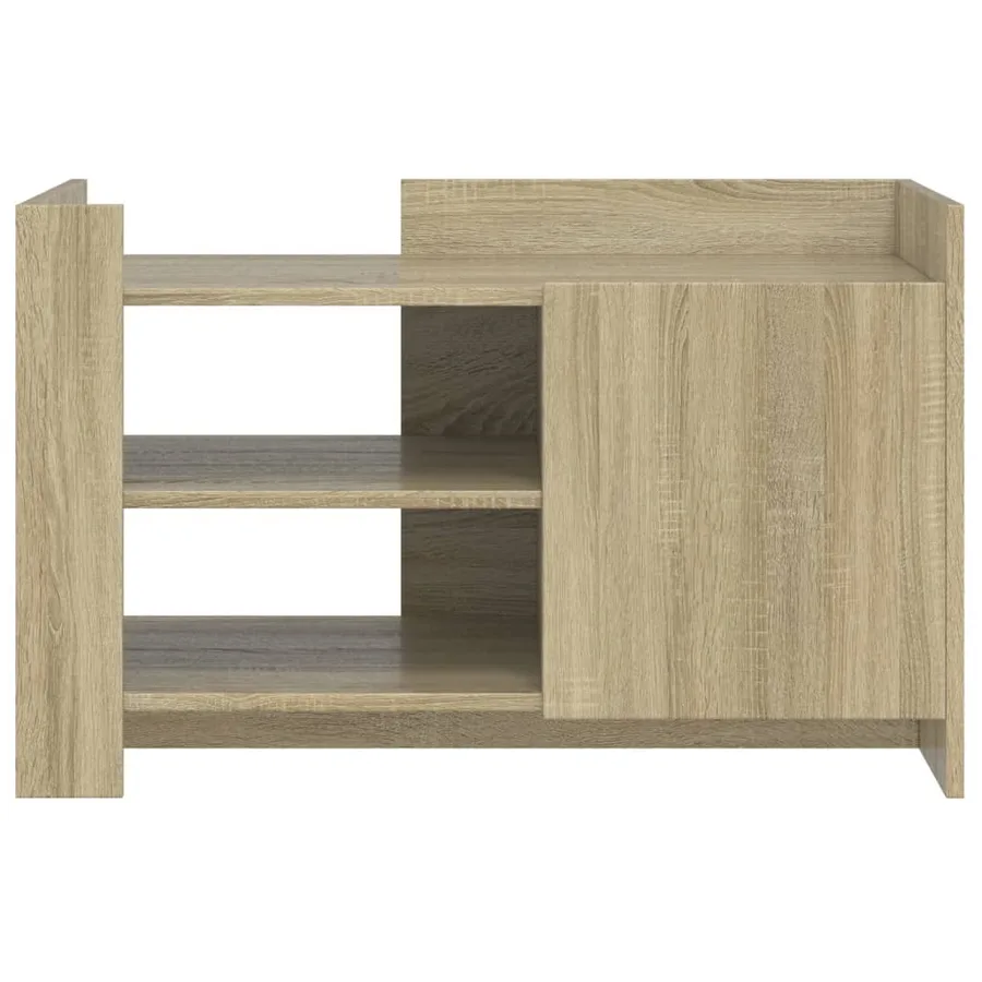 Table basse chêne sonoma 80x50x50 cm bois d'ingénierie - 4
