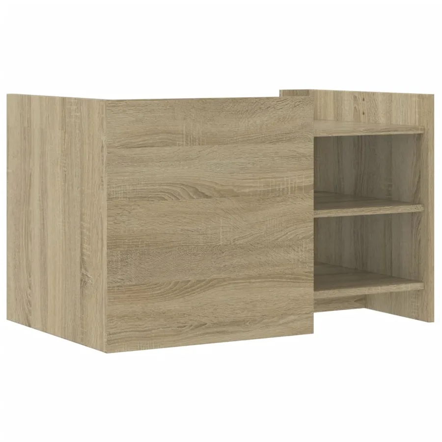 Table basse chêne sonoma 80x50x50 cm bois d'ingénierie - 6
