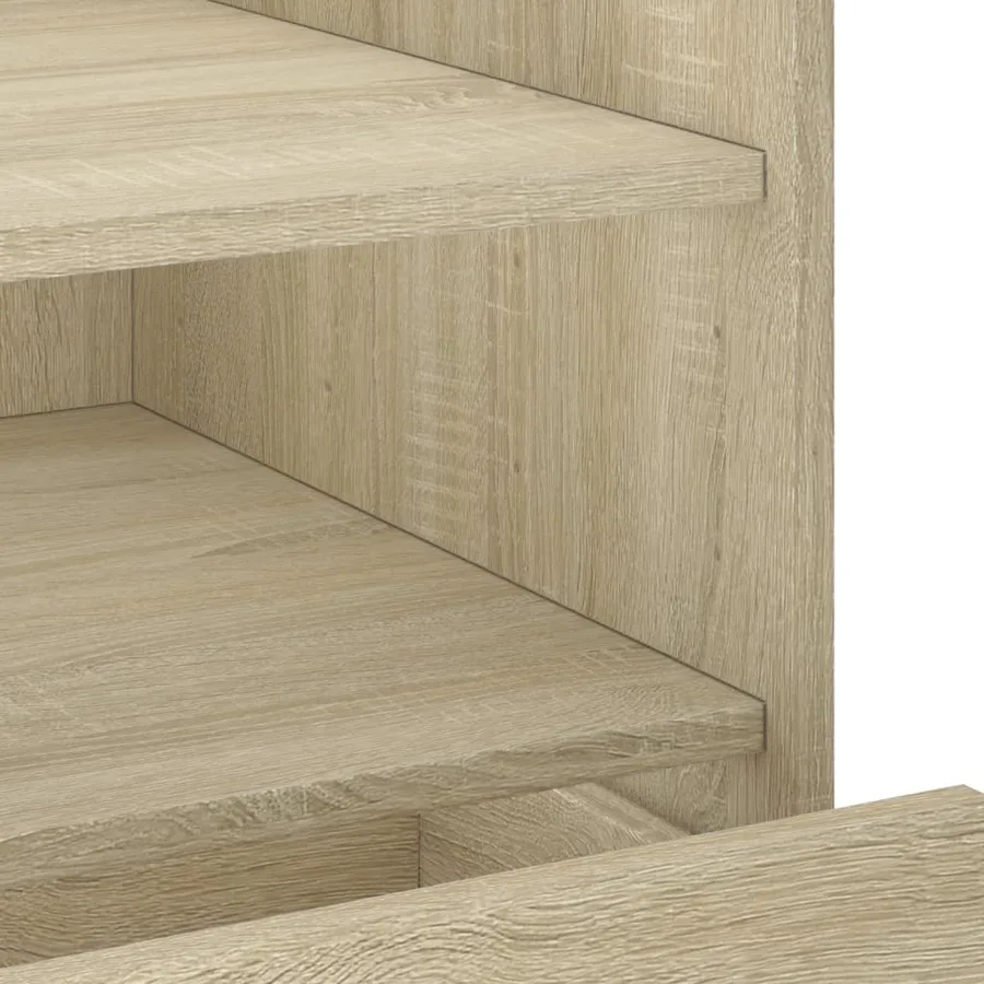 Table de chevet chêne sonoma 45x50x50 cm bois d’ingénierie - 9