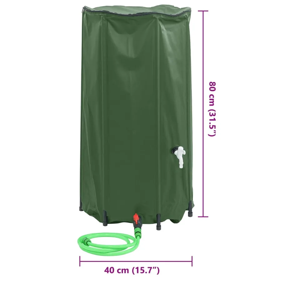 Réservoir d'eau avec robinet pliable 100 L PVC - 10
