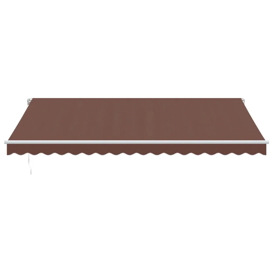Auvent manuel rétractable marron 450x350 cm - 3