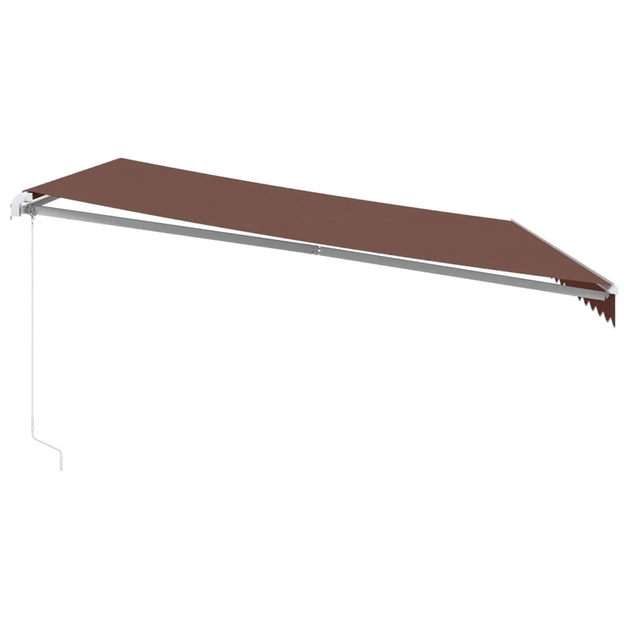 Auvent manuel rétractable marron 450x350 cm - 4