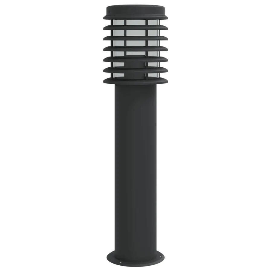 Lampadaire d'extérieur noir 60 cm acier inoxydable - 4