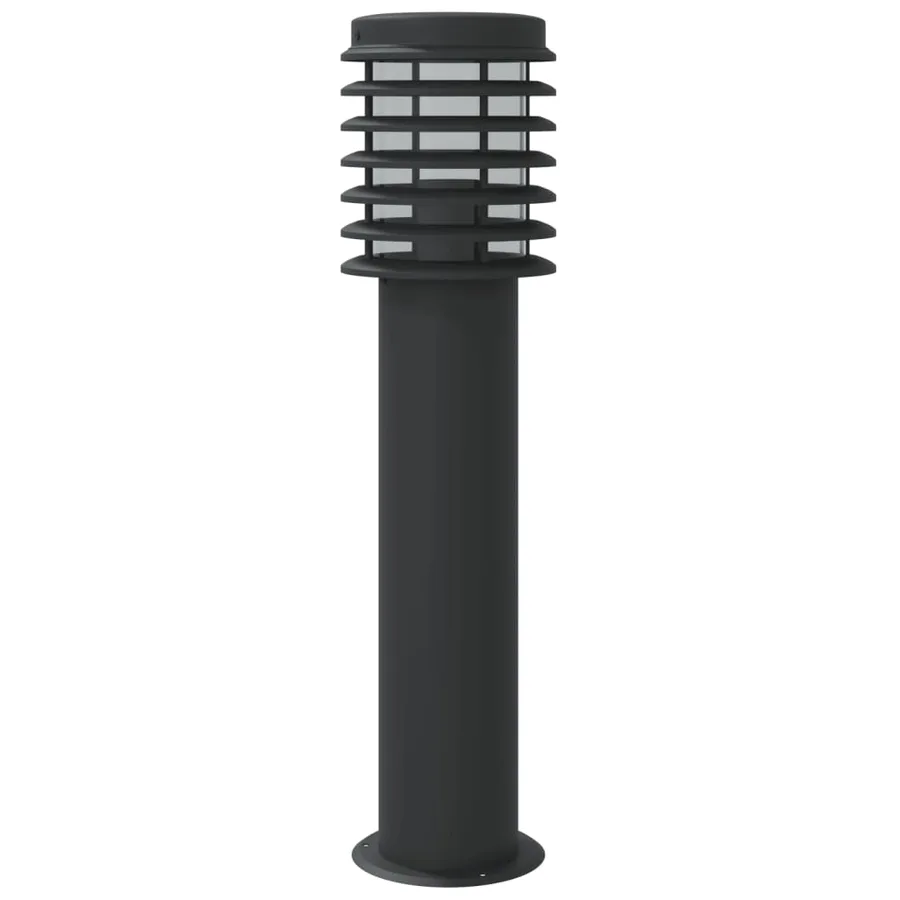 Lampadaire d'extérieur noir 60 cm acier inoxydable - 6