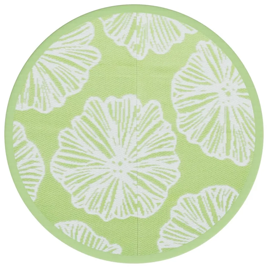 Tapis d'extérieur ARAKIL vert Ø120 cm PP - 2