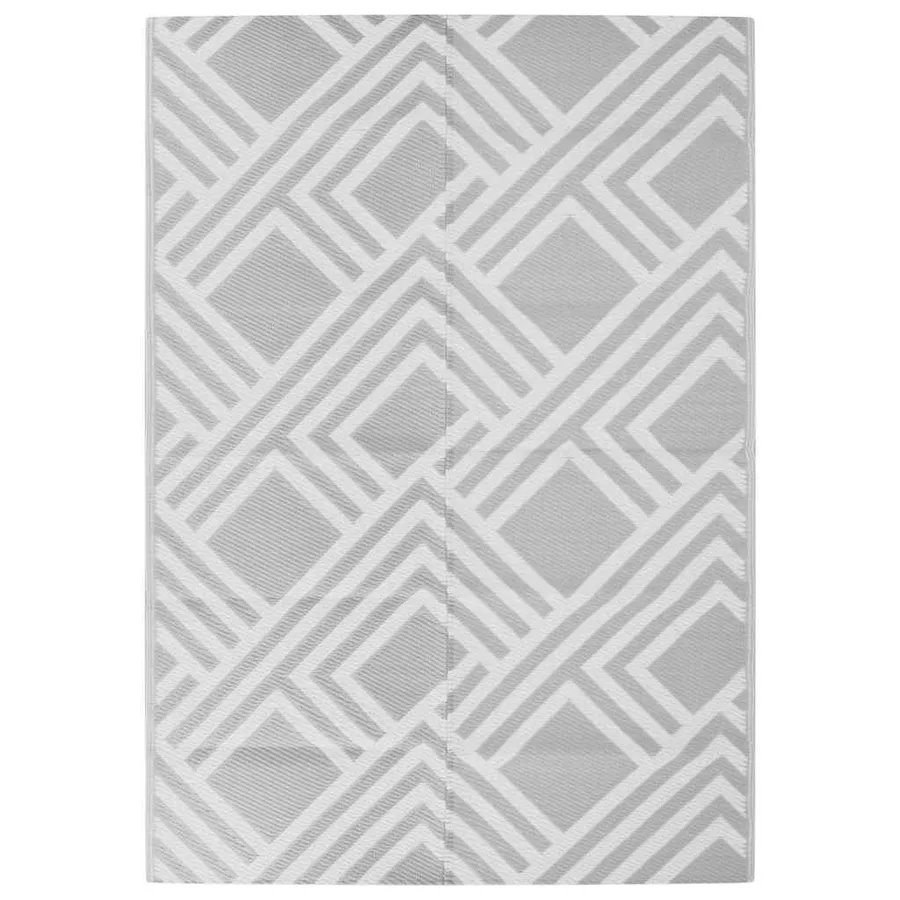 Tapis d'extérieur ARAKIL gris 140 x 200 cm PP - 2