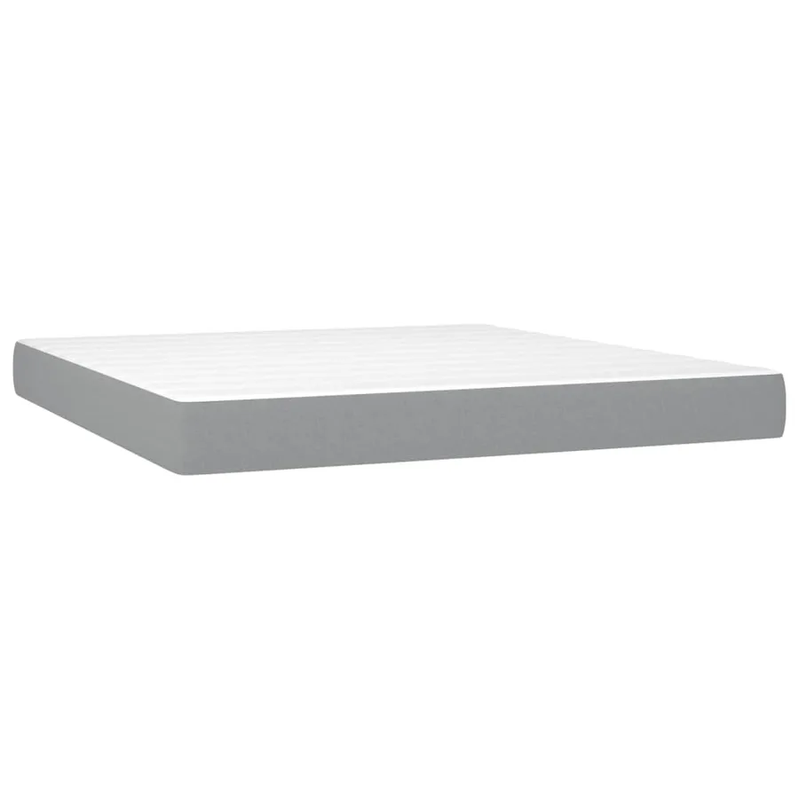 Lit avec matelas blanc 140x190 cm bois massif de pin - 4