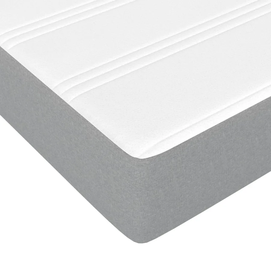 Lit avec matelas blanc 140x190 cm bois massif de pin - 9