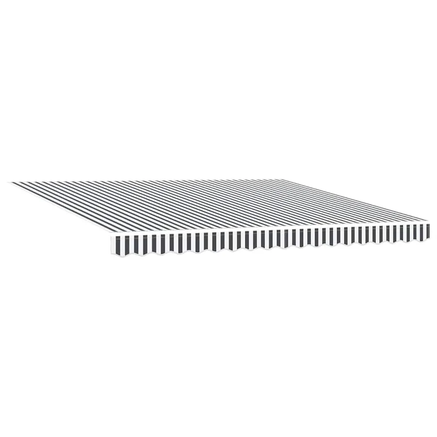 Auvent manuel rétractable anthracite et blanc 400x300 cm - 4