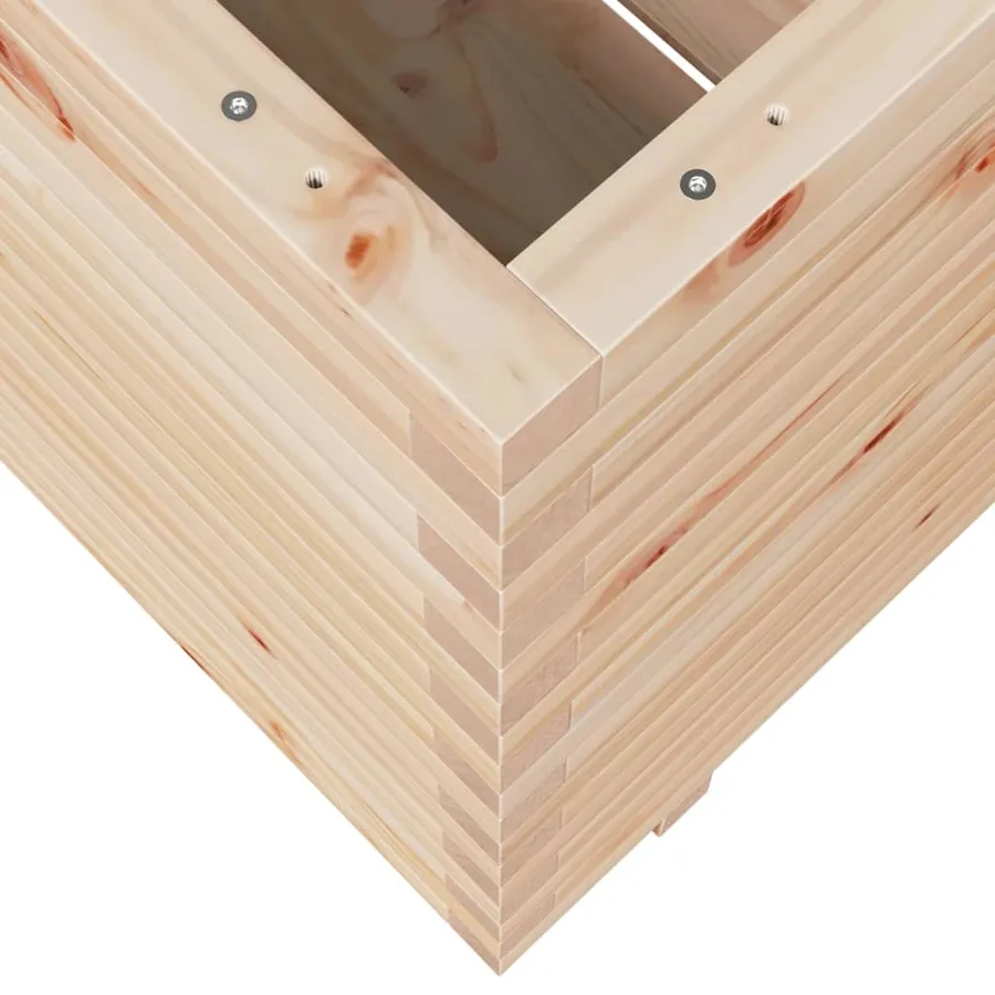 Jardinière 70x70x72,5 cm bois de pin massif - 8