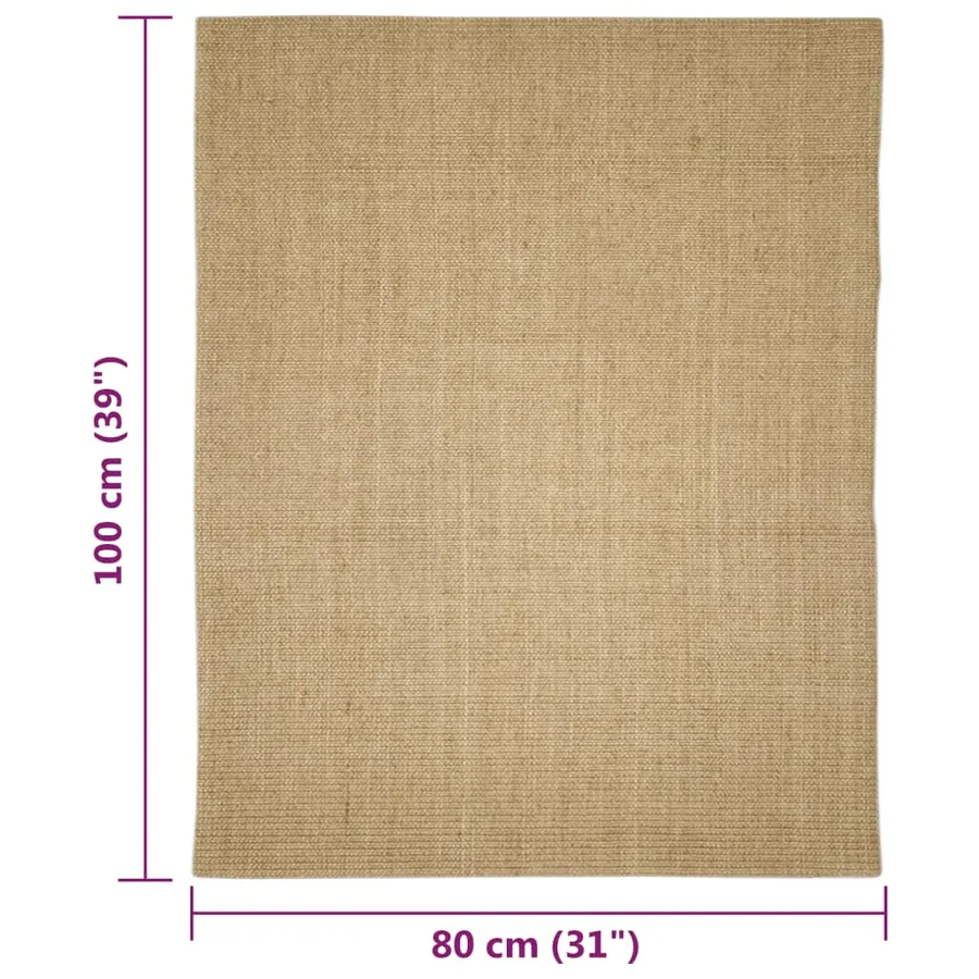 Tapis en sisal pour griffoir 80x100 cm - 6