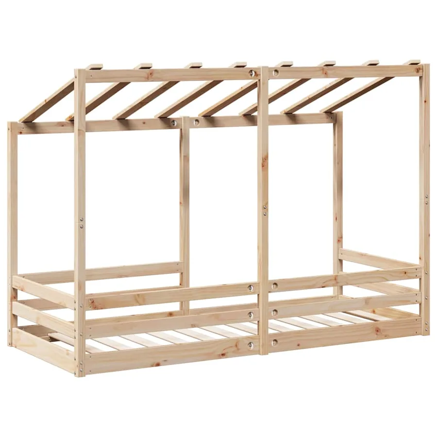 Lit pour enfants sans matelas 90x190 cm bois pin massif - 6