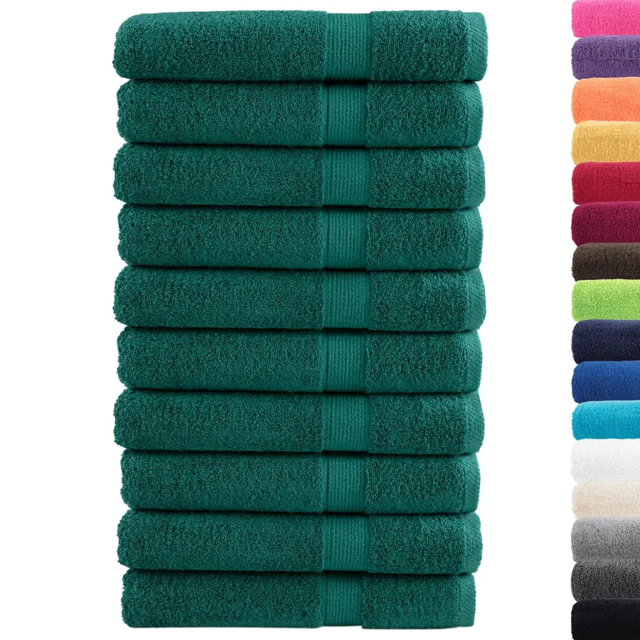 Serviettes de sauna de qualité supérieure SOLUND 10 pcs vert - 2