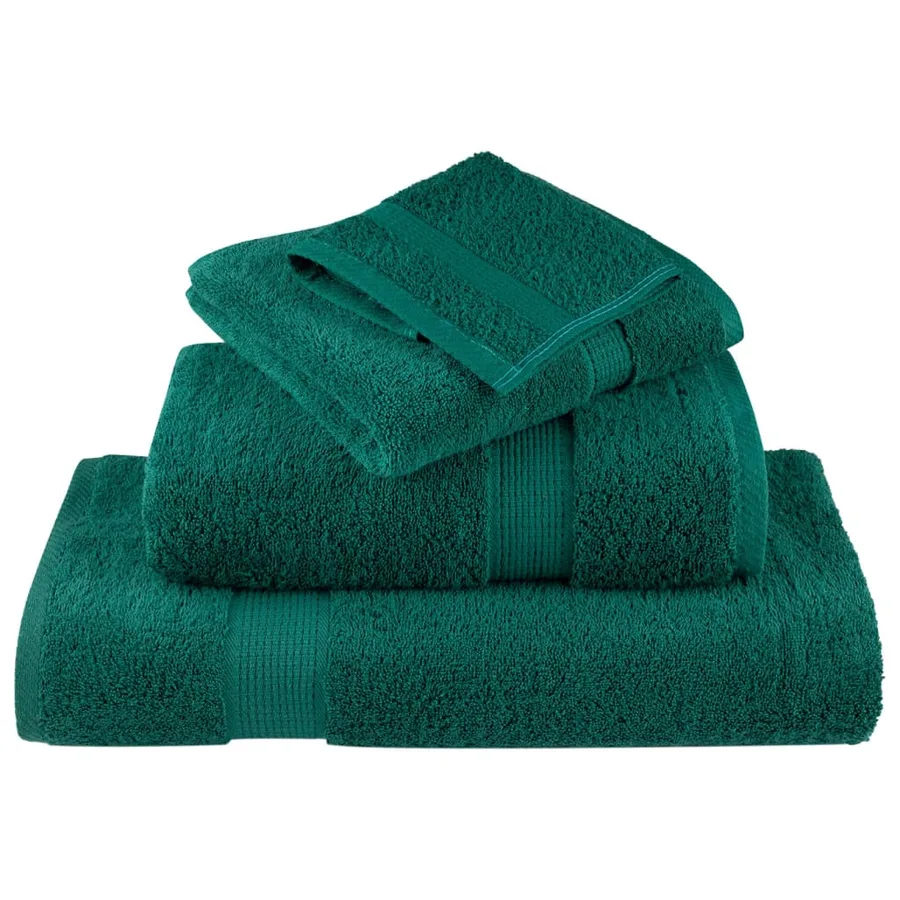 Serviettes de sauna de qualité supérieure SOLUND 10 pcs vert - 4