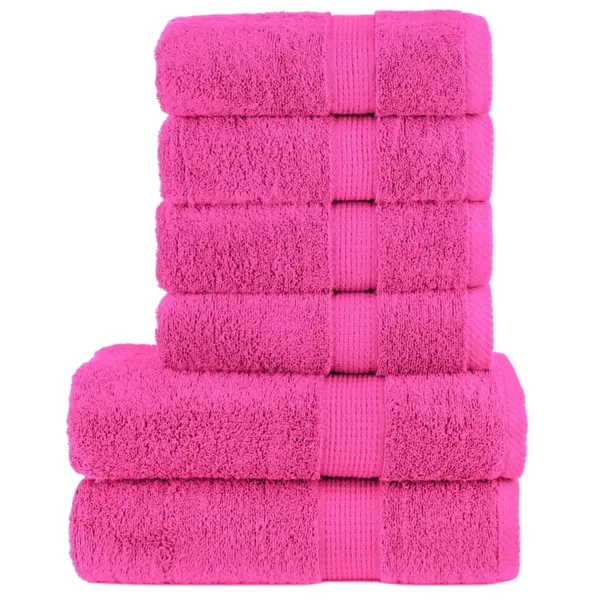 Ensemble de serviettes de qualité supérieure SOLUND 6 pcs rose
